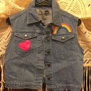 Lisa Frank Denim Vest